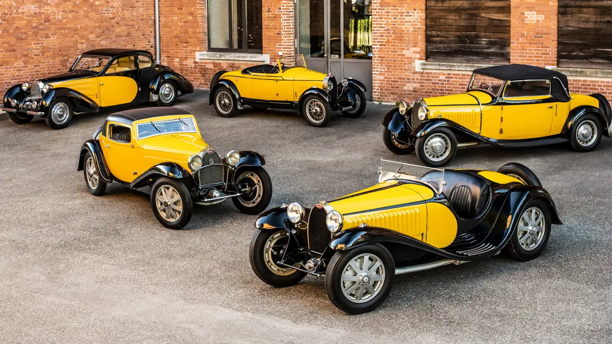 Oubliez le bleu pour Bugatti.  Les fondateurs ont le plus aimé la combinaison jaune-noir contrastée